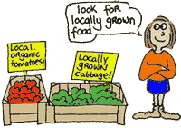 look for local food