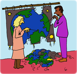 Like a tapestry, the system