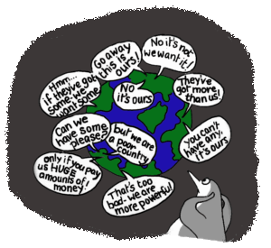 Squabbling countries